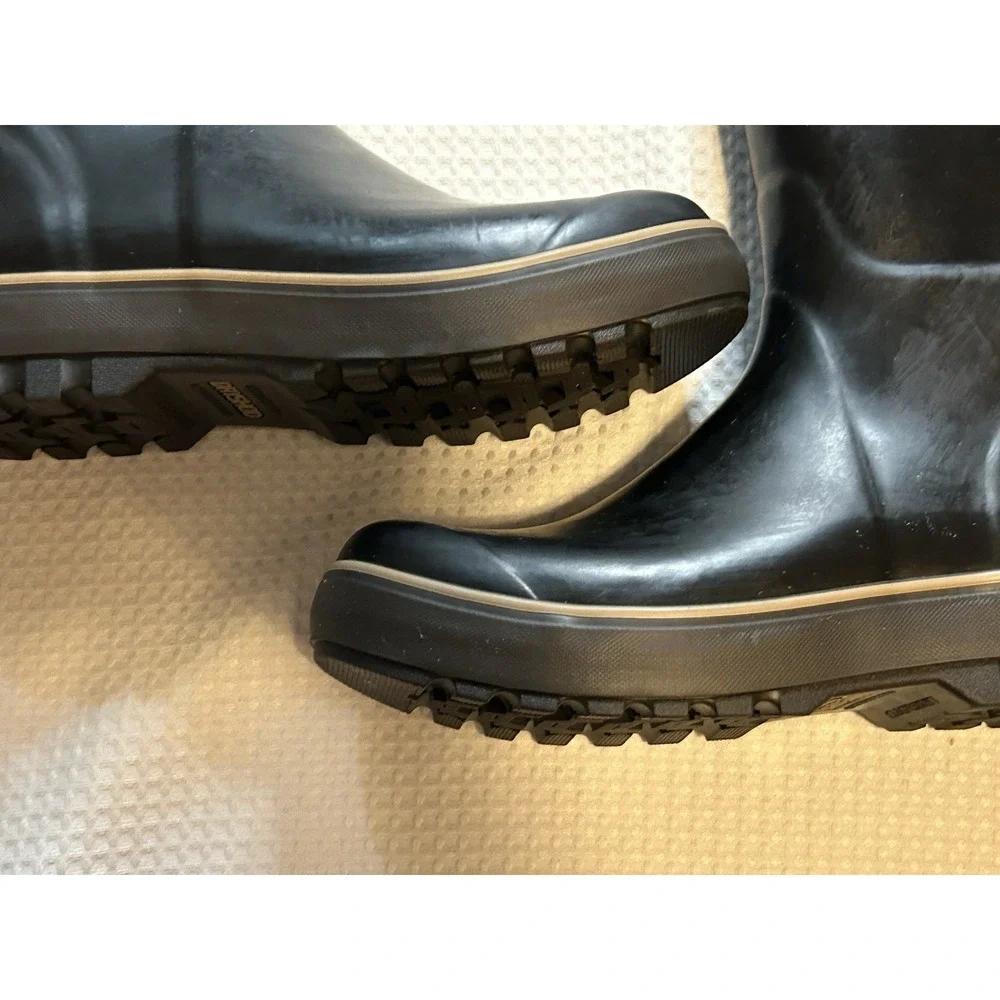 DRYSHOD Mudslinger Boots Men's Size 12 / 12.5 Black Waterproof Steel Shank